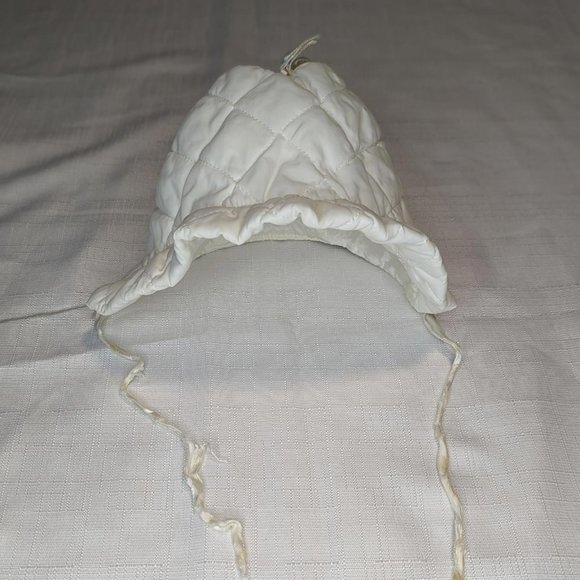 Vintage‎ White Baby Bonnet - Picture 1 of 5